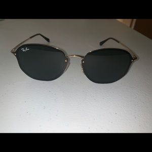Ray-Ban Blaze round sunglasse Gold/Green classic